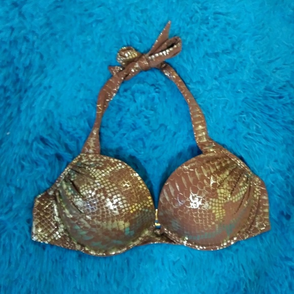 snakeskin push up bikini